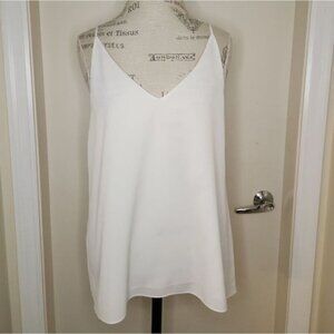 Ever New white flowy tank top